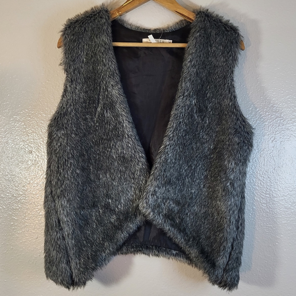 The Hanger Faux Fur Open Vest